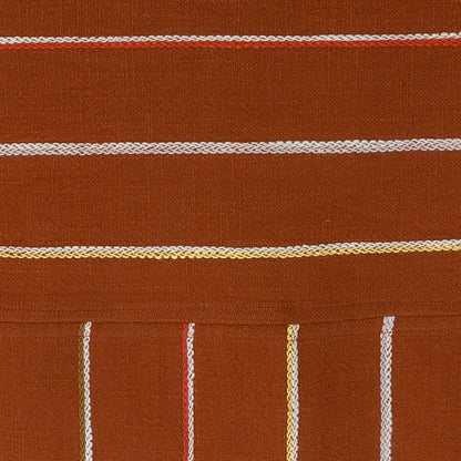 Woven Cotton Stripe Tablecloth
